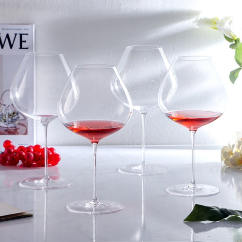 Vesselia Hand Blown Crystal Burgundy Glass - HW056 -OEM & ODM for Brands