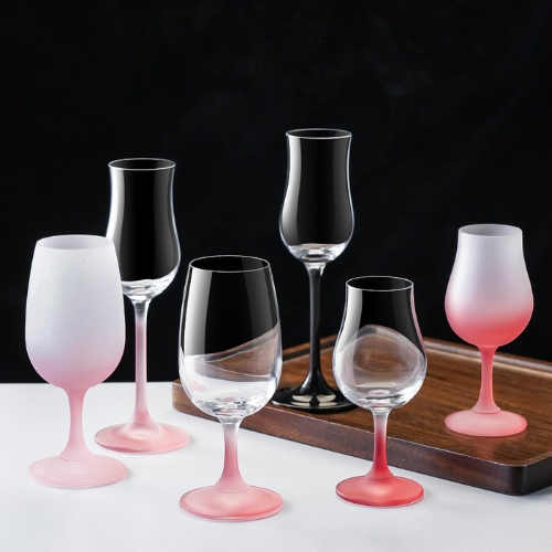 Vesselia Hand Blown Frosted Cocktail Footed Glass - OEM & ODM for Brands