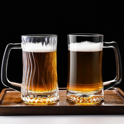 Vesselia 500ML Glass Beer Mug OEM Manufacturer & Supplier