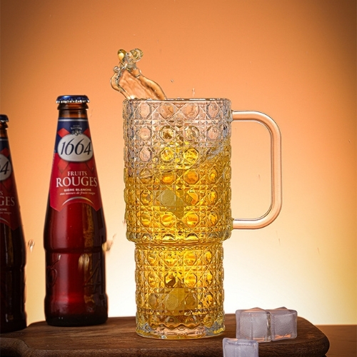 Vesselia 500ML Glass Beer Mug OEM Manufacturer & Supplier Vesselia 500ML Glass Beer Mug OEM Manufacturer & Supplier