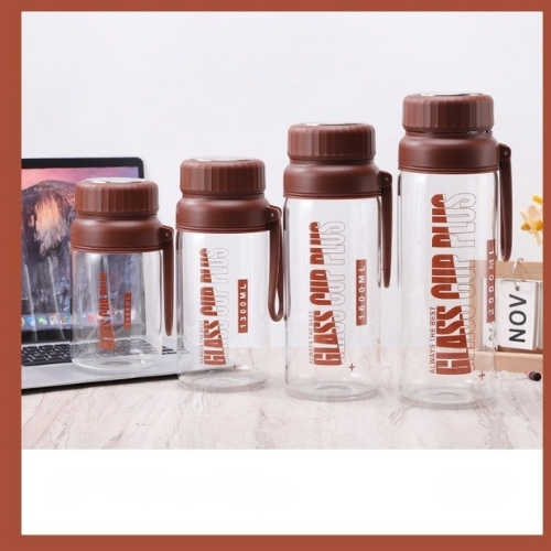 custom large capacity glass water bottle with filter for tea brewing custom large capacity glass water bottle with filter for tea brewing