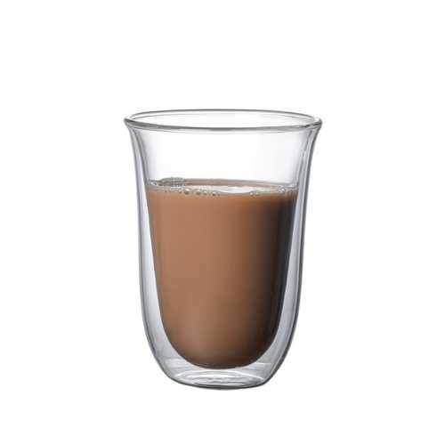 Double Wall Borosilicate Glass Cup Heat Resistant Insulated Coffee Tea Milk Mug for Home Office Use
