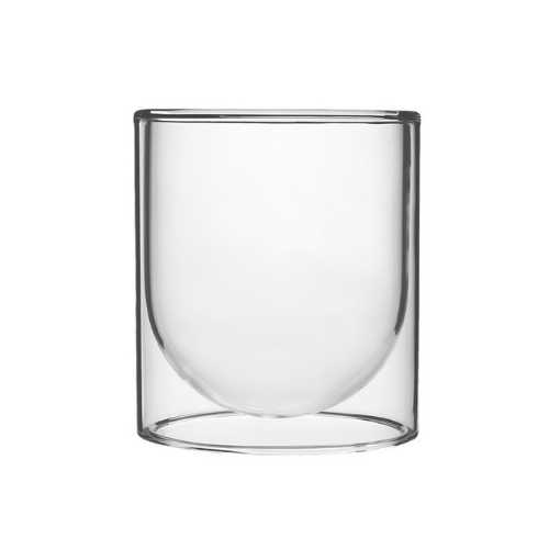 Wholesale Double Wall Borosilicate Glass Candle Jar Heat Resistant Empty Candle Container 