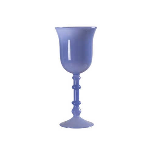 French Style Colored Glass Wine Goblet High Borosilicate Column Stemware Vintage Cocktail Glass