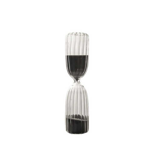 Ribbed Glass Hourglass Timer 5 Minute 15 Minute Sand Clock Decorative Birthday Gift Modern Desktop 