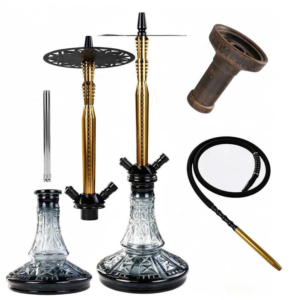 arabic single hose hookah shisha set with glass base arabic single hose hookah shisha set with glass base