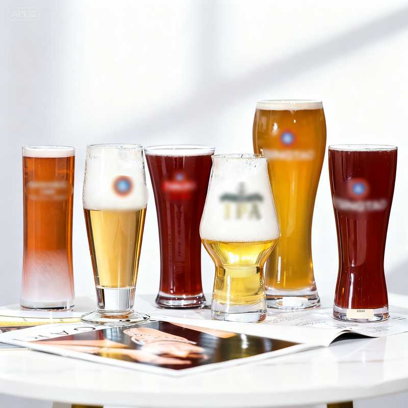 15oz wheat Teku beer glass hand blown crystal craft beer cup