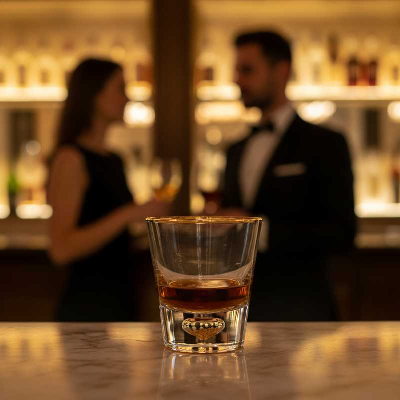 Custom mini octagonal shot glass for spirits
