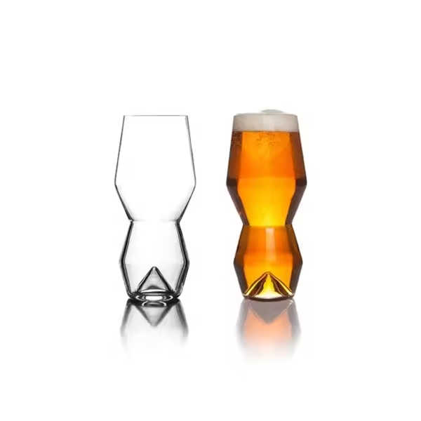 12 oz IPA Beer Glass | Monti Crystal Craft Beer Glass - Vesselia glass