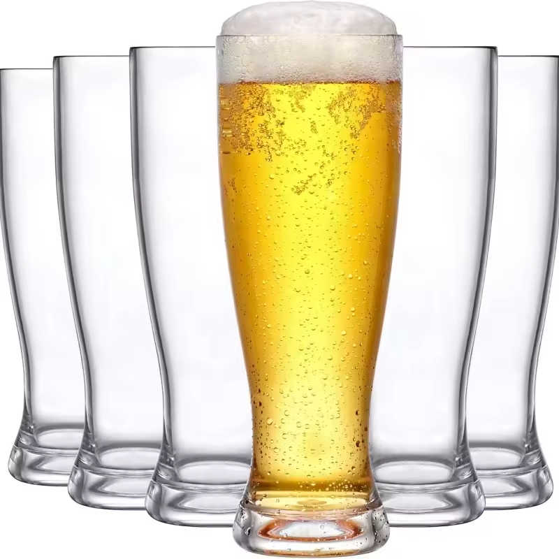 Branded Pilsner Glasses | Hand Blown Custom Logo, Reusable & Dishwasher Safe