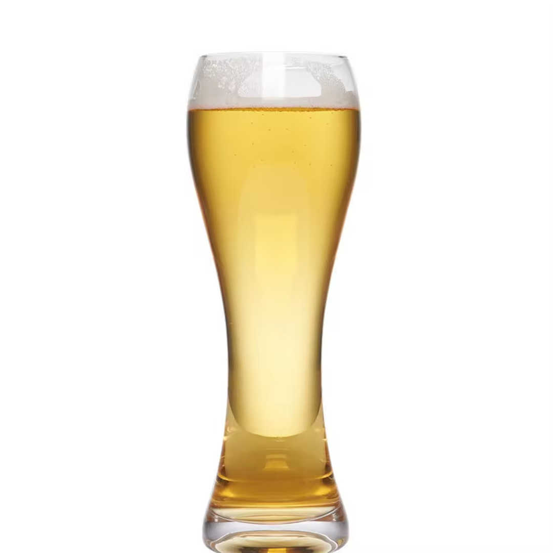 German Pilsner Glass | Custom Logo Hand Blown, Reusable & Dishwasher Safe - Vesselia Glass