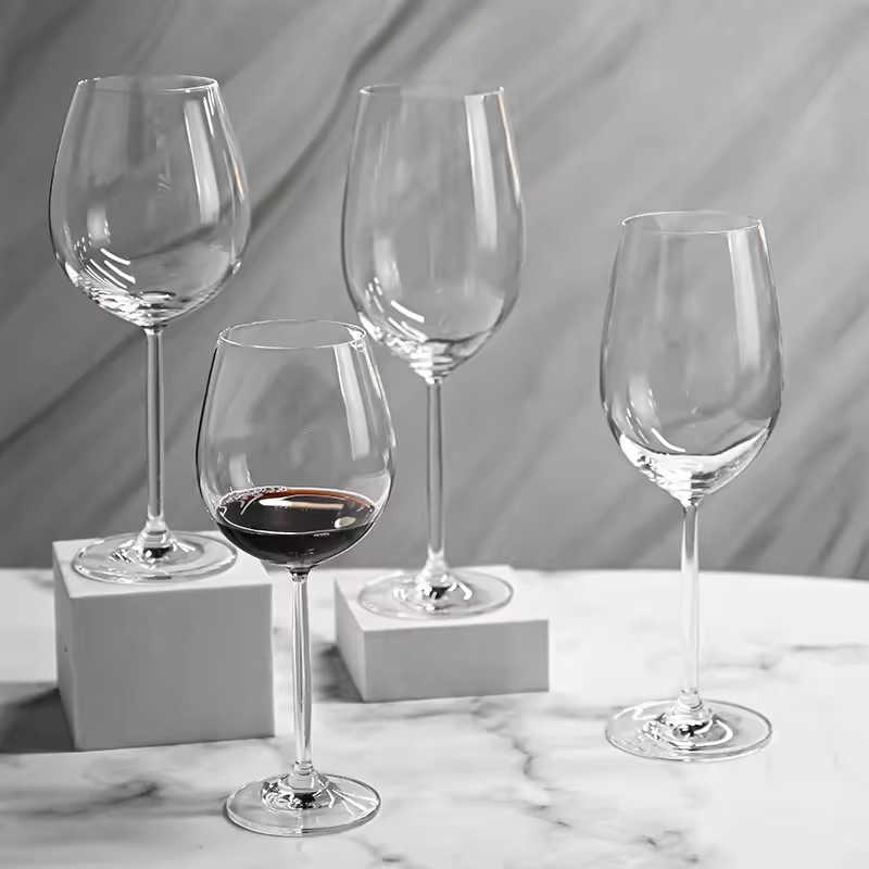 custom red wine glass set