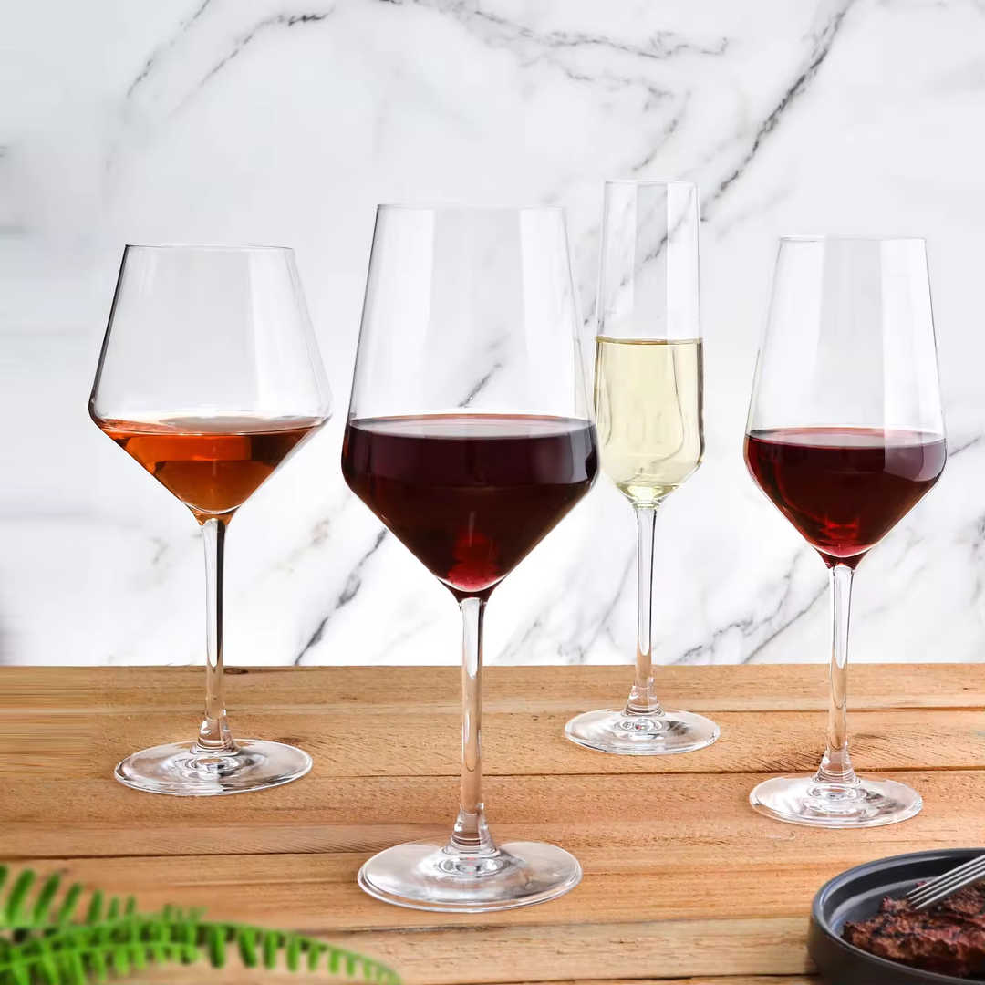530ml Wholesale Transparent White Wine Glass Goblet | Custom Red Wine Glasses - Vesselia Glass